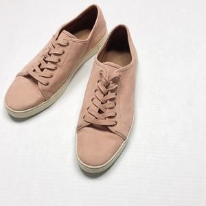 FRYE | Blush Pink Suede Low Top Peggy Sneakers 11M